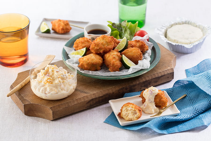 ひとくちチキン南蛮　ブルサンタルタルソースかけ